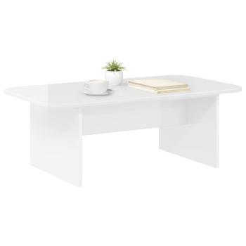 Couchtisch Hochglanz Weiß 93 x 53 x 33 cm Holzwerkstoff