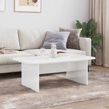 Couchtisch Hochglanz Weiß 93 x 53 x 33 cm Holzwerkstoff