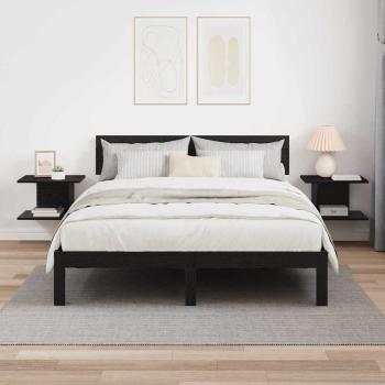 Nachttisch 2 stk. Schwarz Eichen-Optik 40 x 30 x 25 cm