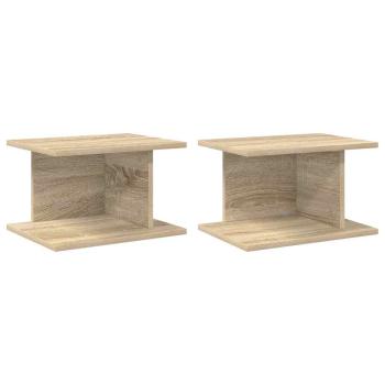 Nachttisch 2 stk. Sonoma-Eiche 40 x 30 x 25 cm Holzwerkstoff