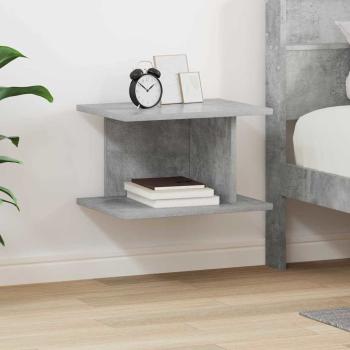 ARDEBO.de - Nachttisch Beton Grau 40 x 30 x 25 cm Holzwerkstoff