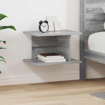 ARDEBO.de - Nachttisch Sonoma-Grau 40 x 30 x 25 cm Holzwerkstoff