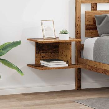 ARDEBO.de - Nachttisch 2 stk. Altholz 40 x 30 x 25 cm Holzwerkstoff