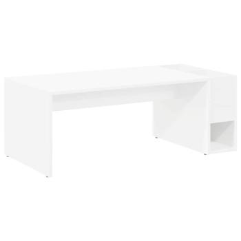 Couchtisch Weiß 101,5 x 50 x 37 cm Holzwerkstoff