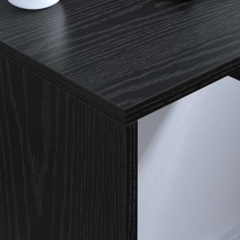 Wandtisch Schwarz Eichen-Optik Holzwerkstoff 60 x 45 x 30 cm
