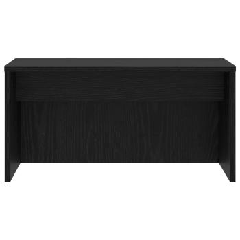 Wandtisch Schwarz Eichen-Optik Holzwerkstoff 60 x 45 x 30 cm