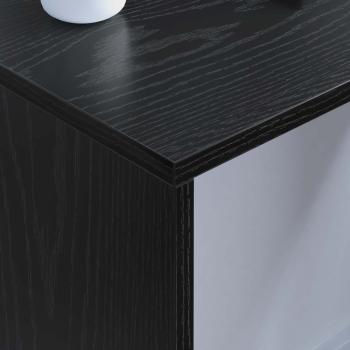 Wandtisch Schwarz Eichen-Optik Holzwerkstoff 80 x 45 x 30 cm