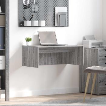 ARDEBO.de - Wandtisch Graues Sonoma Holzwerkstoff 80 x 45 x 30 cm