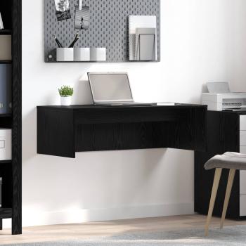 ARDEBO.de - Wandtisch Schwarz Eichen-Optik Holzwerkstoff 100 x 45 x 30 cm