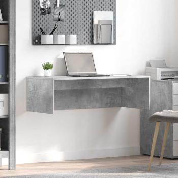 ARDEBO.de - Wandtisch Beton Grau Holzwerkstoff 100 x 45 x 30 cm