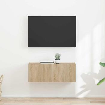ARDEBO.de - TV-Wandschrank 2 stk. Sonoma Holzwerkstoff