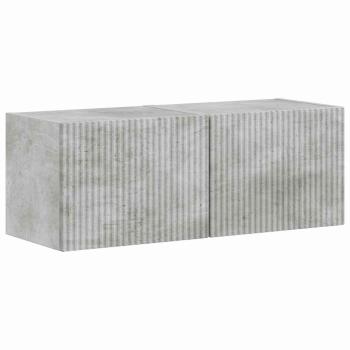 TV-Wandschrank 2 stk. Beton Holzwerkstoff