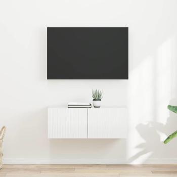 ARDEBO.de - TV-Wandschrank 2 stk. Glänzend Weiß Holzwerkstoff