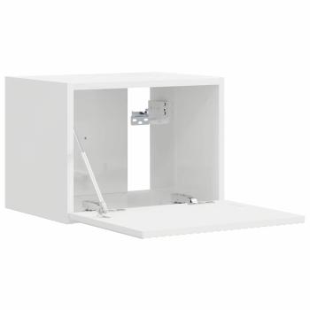 TV-Wandschrank 2 stk. Glänzend Weiß Holzwerkstoff
