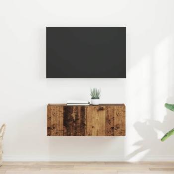 ARDEBO.de - TV-Wandschrank 2 stk. Altholz Holzwerkstoff