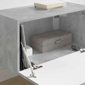 TV-Wandschrank 60 x 31 x 29,5 cm Betongrau Holzwerkstoff