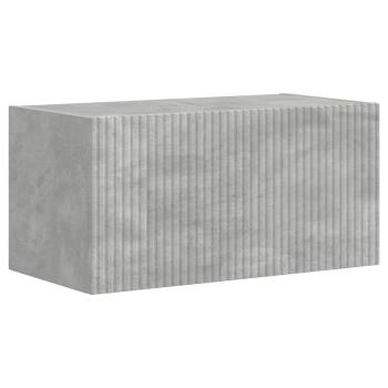 TV-Wandschrank 2 stk. Betongrau Holzwerkstoff