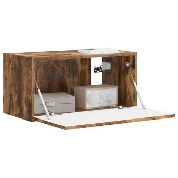 TV-Wandschrank 60 x 31 x 29,5 cm Räuchereiche Holzwerkstoff