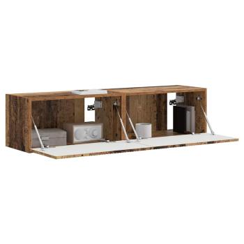 TV-Wandschrank 2 stk. Altholz Holzwerkstoff