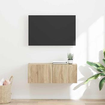 ARDEBO.de - TV-Wandschrank 78,5 x 30 x 29,5 cm Sonoma Holzwerkstoff