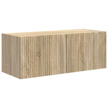 TV-Wandschrank 78,5 x 30 x 29,5 cm Sonoma Holzwerkstoff