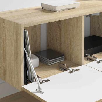 TV-Wandschrank 78,5 x 30 x 29,5 cm Sonoma Holzwerkstoff