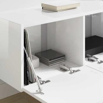 TV-Wandschrank 78,5 x 30 x 29,5 cm Glänzend Weiß Holzwerkstoff