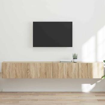 ARDEBO.de - TV-Wandschrank 2 stk. Sonoma Holzwerkstoff