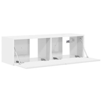 TV-Wandschrank 98 x 31 x 29,5 cm Glänzend Weiß Holzwerkstoff