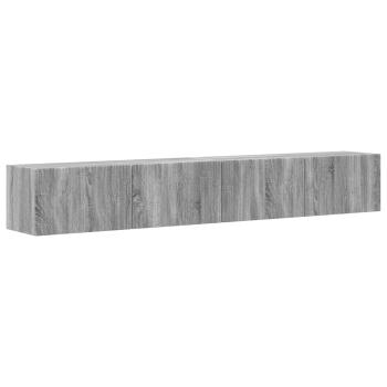 TV-Wandschrank 2 stk. Sonoma-Grau Holzwerkstoff