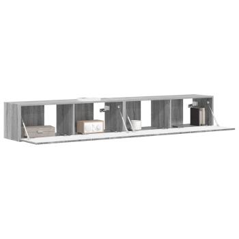 TV-Wandschrank 2 stk. Sonoma-Grau Holzwerkstoff