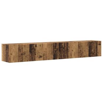 TV-Wandschrank 2 stk. Altholz Holzwerkstoff