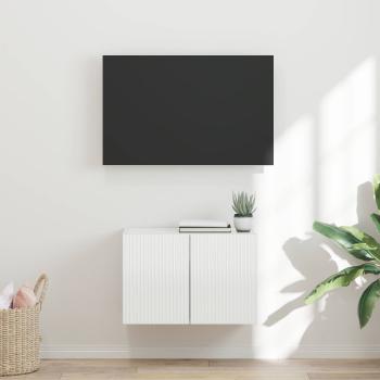 ARDEBO.de - TV-Wandschrank 59,5 x 31 x 40 cm Hochglanz Weiß Holzwerkstoff