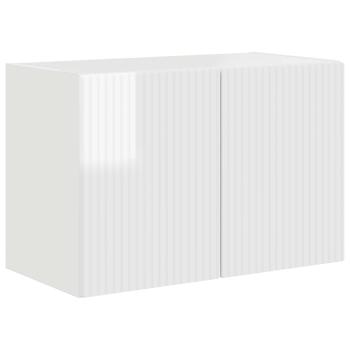 TV-Wandschrank 59,5 x 31 x 40 cm Hochglanz Weiß Holzwerkstoff