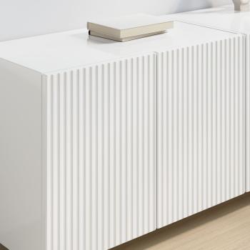 TV-Wandschrank 59,5 x 31 x 40 cm Hochglanz Weiß Holzwerkstoff