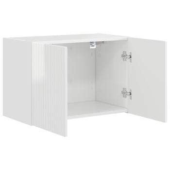 TV-Wandschrank 59,5 x 31 x 40 cm Hochglanz Weiß Holzwerkstoff