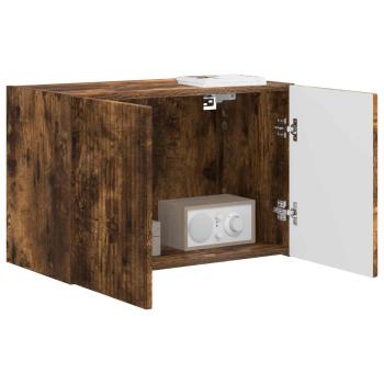 TV-Wandschrank 59,5 x 31 x 40 cm Räuchereiche Holzwerkstoff