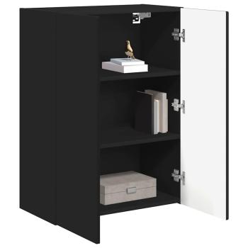 TV-Wandschrank 59,5 x 31 x 80 cm Schwarz Holzwerkstoff