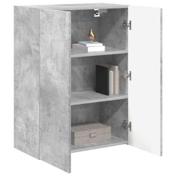 TV-Wandschrank 59,5 x 31 x 80 cm Betongrau Holzwerkstoff