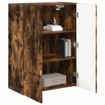 TV-Wandschrank 59,5 x 31 x 80 cm Räuchereiche Holzwerkstoff