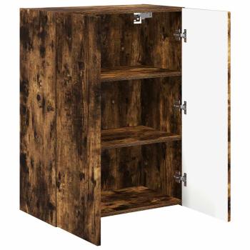 TV-Wandschrank 59,5 x 31 x 80 cm Räuchereiche Holzwerkstoff