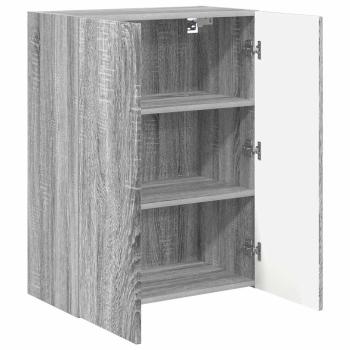 TV-Wandschrank 59,5 x 31 x 80 cm Graues Sonoma Holzwerkstoff