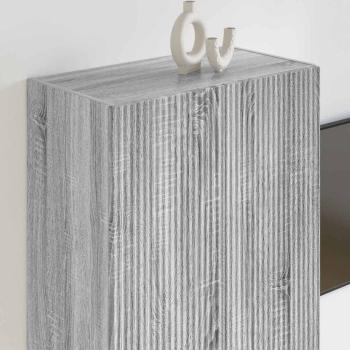 TV-Wandschrank 59,5 x 31 x 80 cm Graues Sonoma Holzwerkstoff