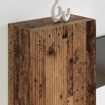 TV-Wandschrank 59,5 x 31 x 80 cm Altholz Holzwerkstoff