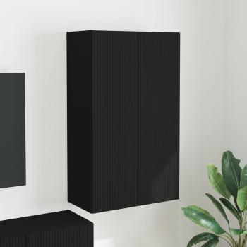 ARDEBO.de - TV-Wandschrank 59,5 x 31 x 100 cm Schwarz Holzwerkstoff