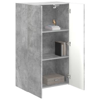 TV-Wandschrank 59,5 x 31 x 100 cm Betongrau Holzwerkstoff