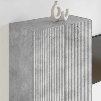 TV-Wandschrank 59,5 x 31 x 100 cm Betongrau Holzwerkstoff