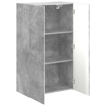 TV-Wandschrank 59,5 x 31 x 100 cm Betongrau Holzwerkstoff