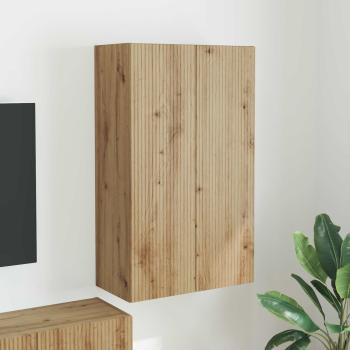 ARDEBO.de - TV-Wandschrank 59,5 x 31 x 100 cm Artisan-Eiche Holzwerkstoff