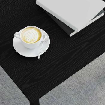 Couchtisch Schwarz Eichen-Optik 50 x 50 x 36 cm Holzwerkstoff